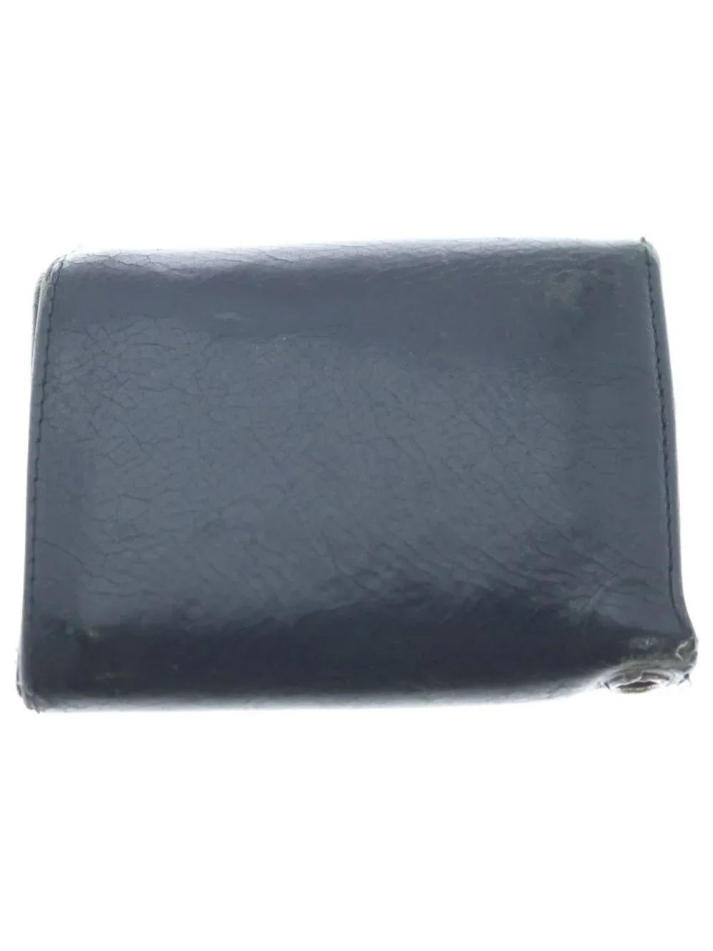 Chrome Hearts Cross Ball Button Leather Wallet Black